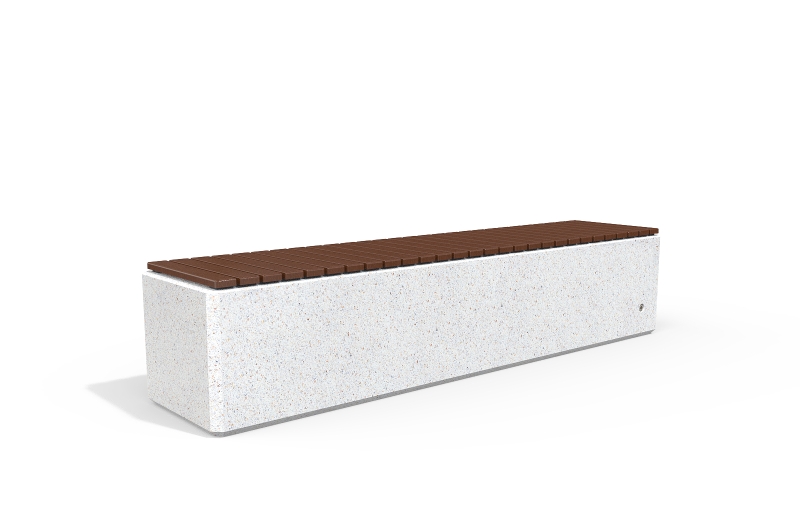 CONCRETE BENCH 183 ES exposed aggregate
