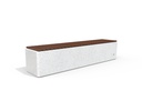 CONCRETE BENCH 183 ES exposed aggregate