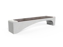 CONCRETE BENCH 233 ES Resysta exposed aggregate