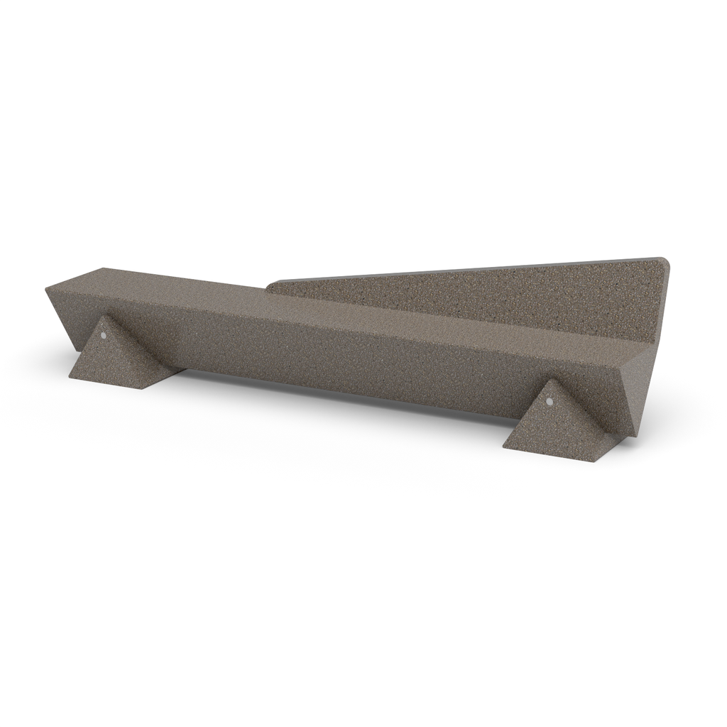 CONCRETE BENCH 278 P polished aggregate