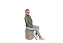 Concrete Stool 281 seat polished aggregate, sides exposed aggregate