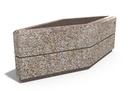 CONCRETE PLANTER 229 exposed aggregate