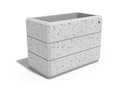 RECTANGULAR CONCRETE PLANTER 78 exposed aggregate
