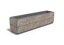 RECTANGULAR CONCRETE PLANTER 141 exposed aggregate