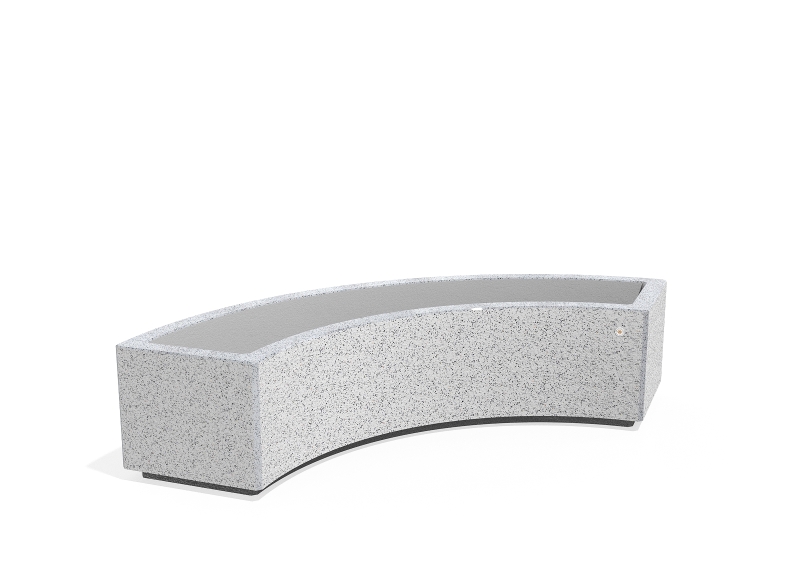 CONCRETE PLANTER 268 U exposed aggregate