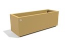 METAL PLANTER 401-WT stainless steel, with wheels and pull out tray