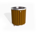 METAL PLANTER 317-TR, wheels and pull out tray
