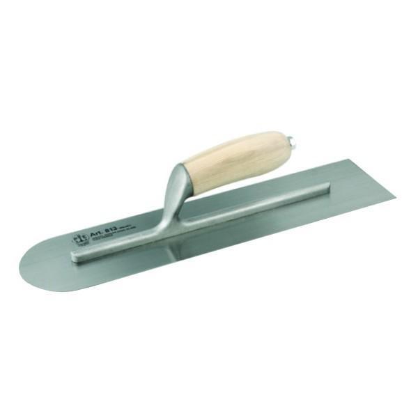 STEEL TROWEL 405X100 MM WITH WOODEN HANDLE