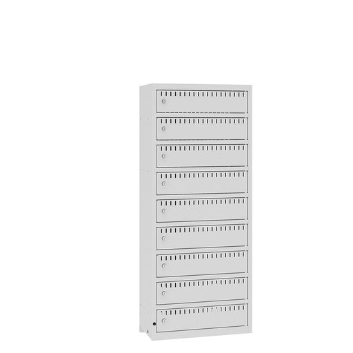 PCSM 5109 - Hanging cabinet for bike battery charging lockers 1325x550x300mm