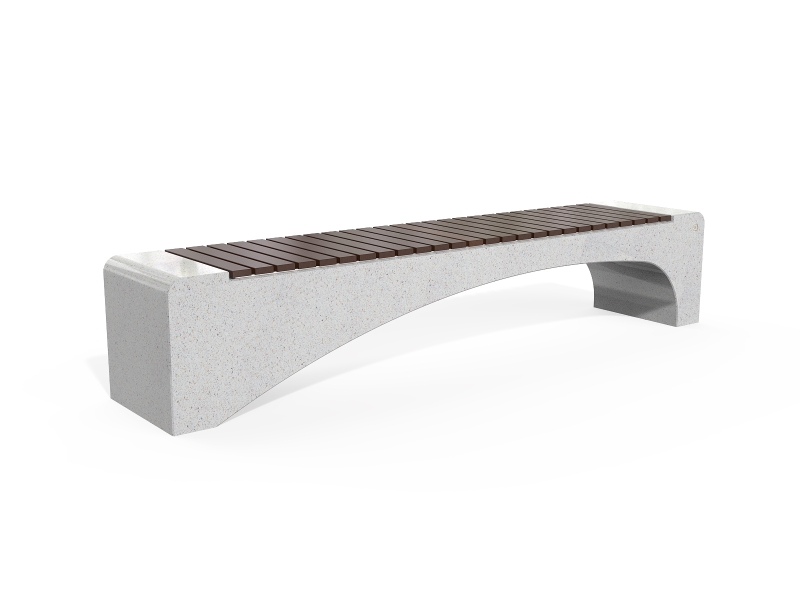 CONCRETE BENCH 233 PS polished aggregate