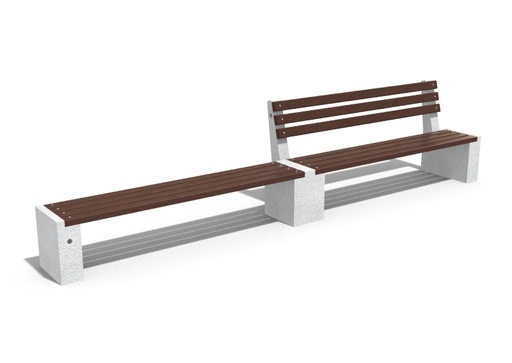 CONCRETE BENCH 239 ES exposed aggregate