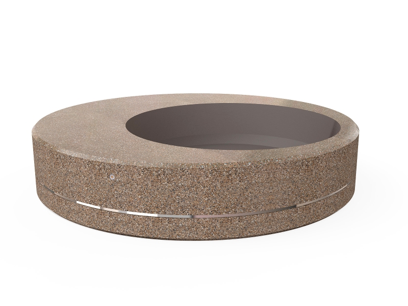 CONCRETE PLANTER 331 exposed aggregate