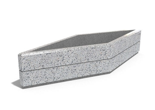 CONCRETE PLANTER 231 exposed aggregate