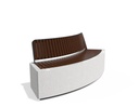 CONCRETE BENCH 268 G ES exposed aggregate