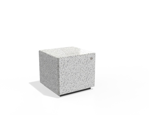 Concrete Stool 268 O seat polished, sides exposed aggregate