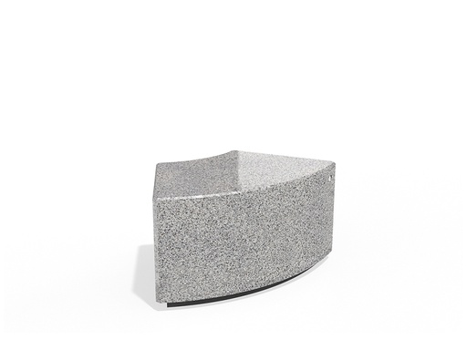 Concrete Stool 268 R seat polished, sides exposed aggregate