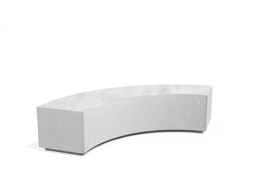 Concrete Benches 268 T seat polished, sides exposed aggregate