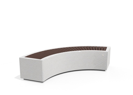 Concrete Benches 268 V ES exposed aggregate