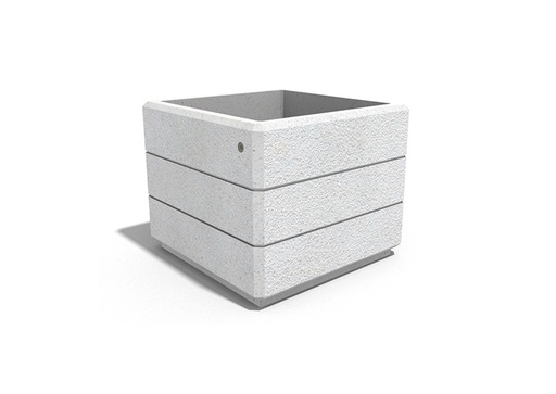 SQUARE CONCRETE PLANTER 226 exposed aggregate