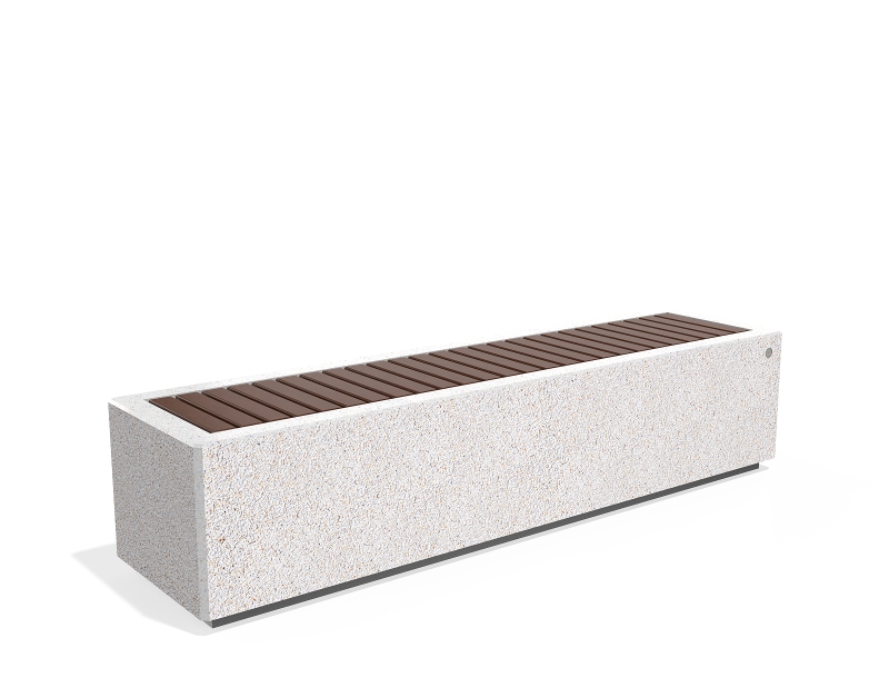 CONCRETE BENCH 268-I ER Resysta exposed aggregate