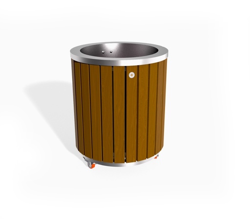[ME-Me-00000339079] METAL PLANTER 317-TR, wheels and pull out tray