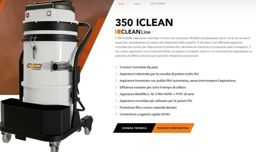 [RG-Ac-00000870702] COYNCO ASPIRATOR 350 ICECLEAN 230V/50HZ